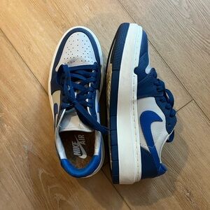 Blue Platform Nike Jordans